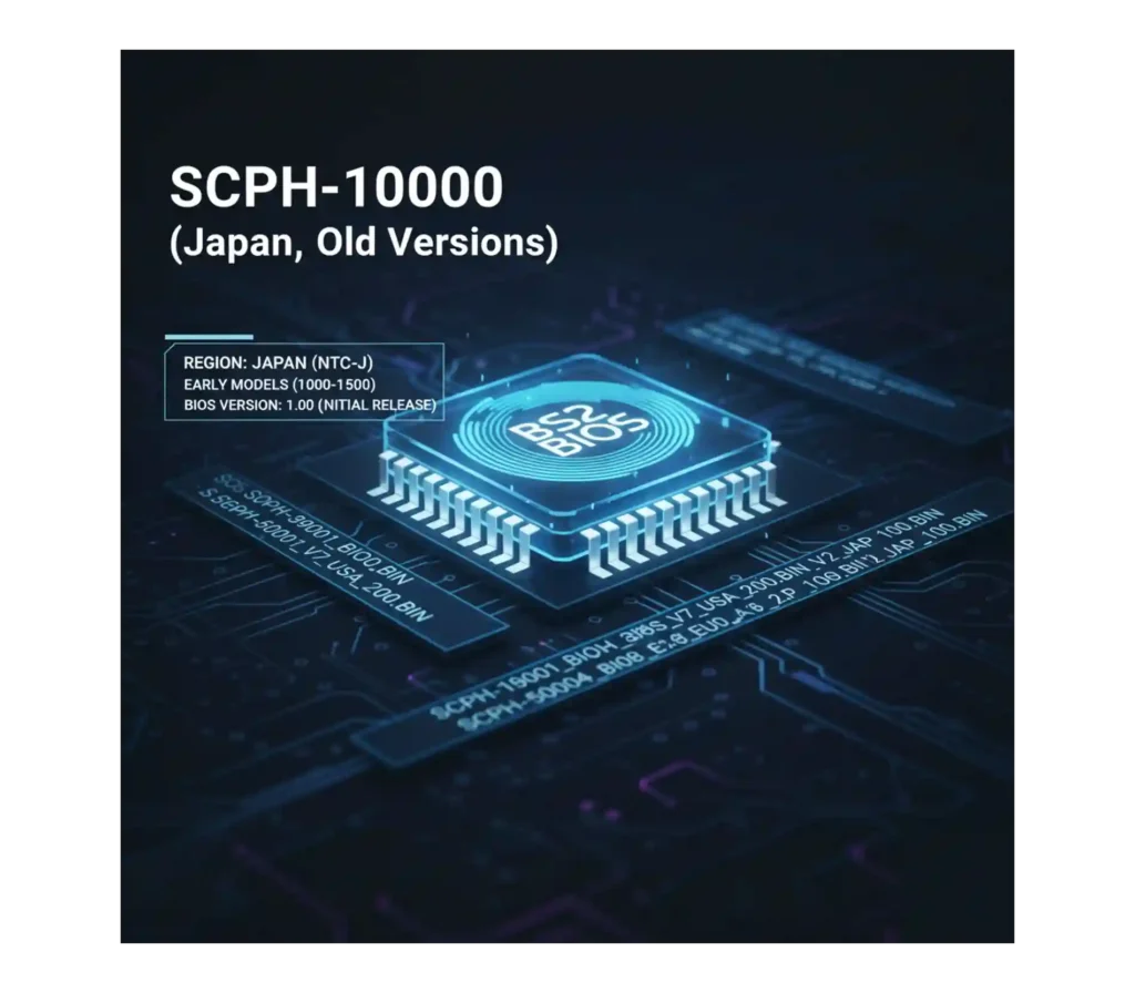 SCPH-10000 (Japan, old versions)