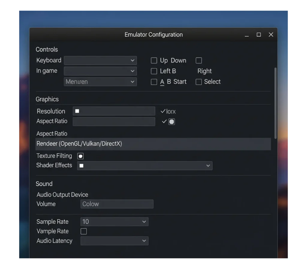 Emulator Configuration