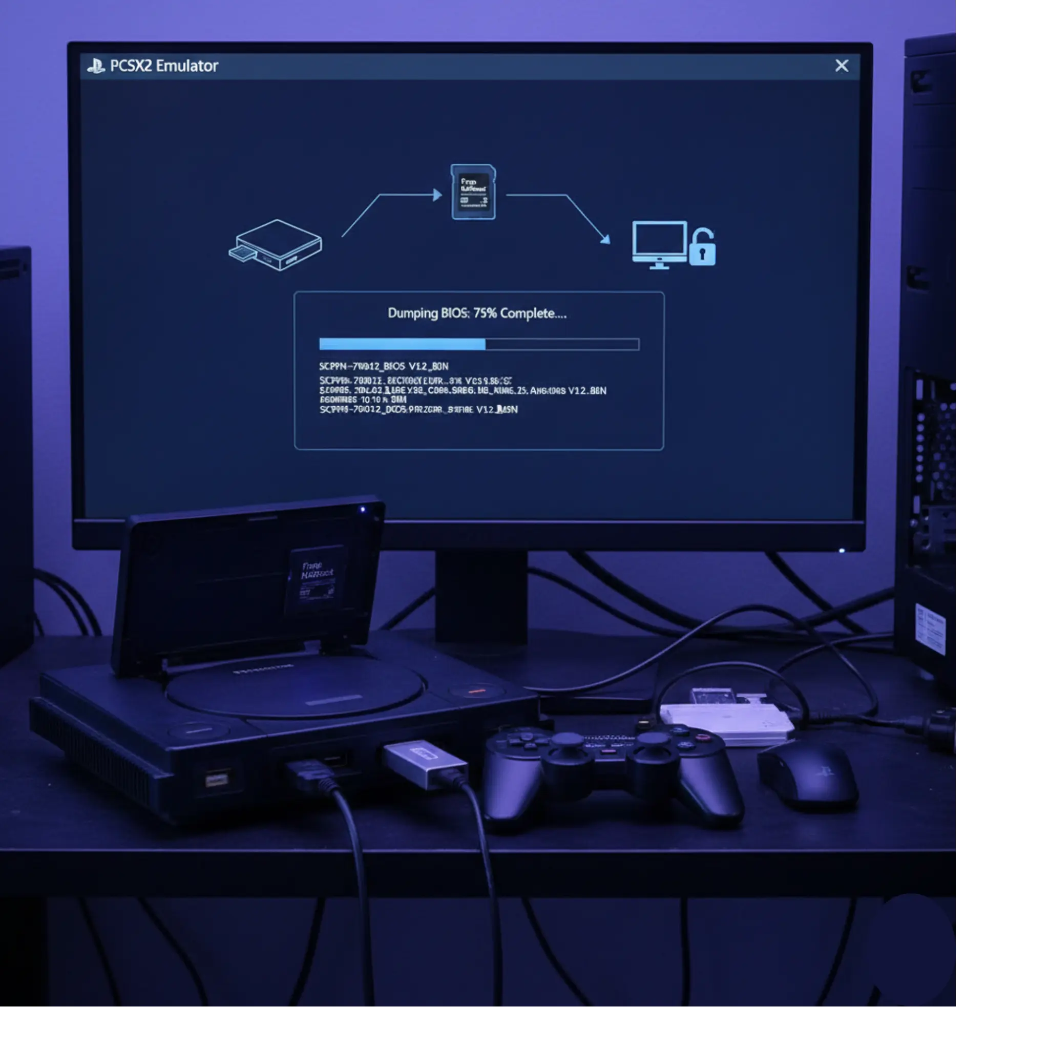 PS2 dumping bios