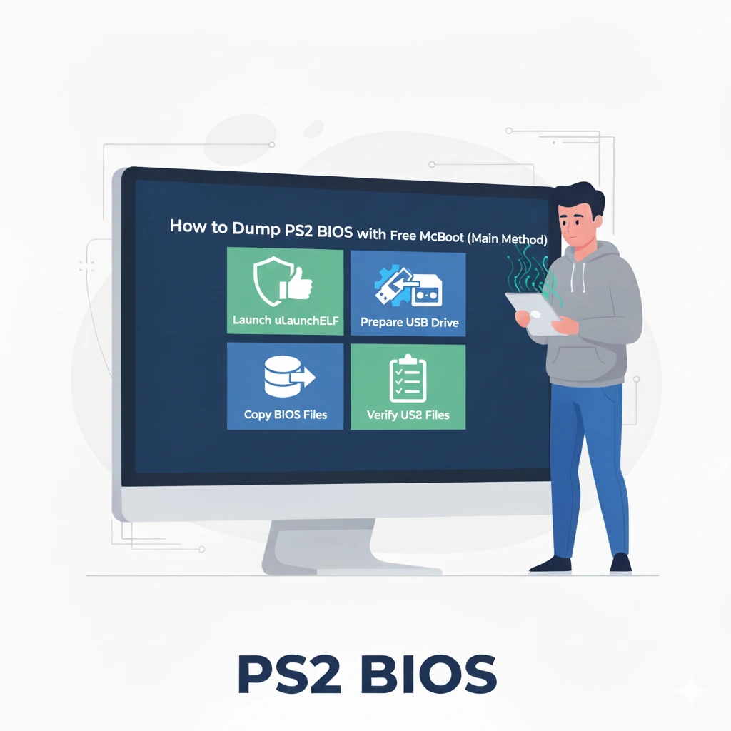 How to Dump PS2 BIOS with Free McBoot (Main Method)